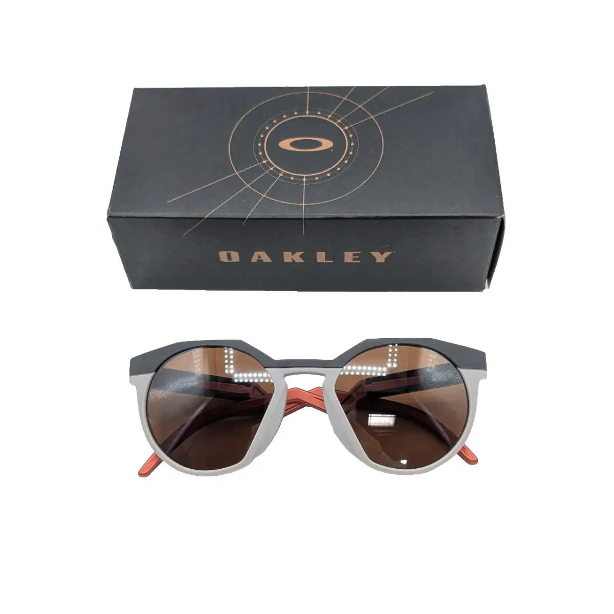 Oakley Mens OO9242 Hstn Round Sunglasses - Matte Carbon/prizm Tungsten - Frame: Matte Carbon, Lens: Prizm Tungsten