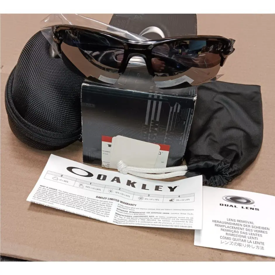 Oakley Flak 2.0 OO9295-07 Men`s Polished Black Frame Black Iridium Polarized
