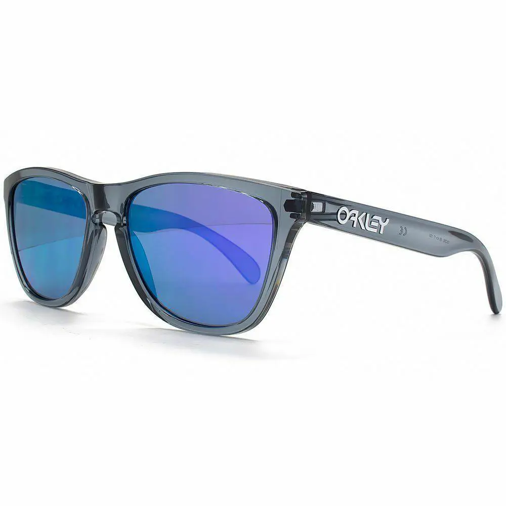 Sunglass Frogskins Limited Edition Crystal Black W/violet Iridium 03-290 by Oakley