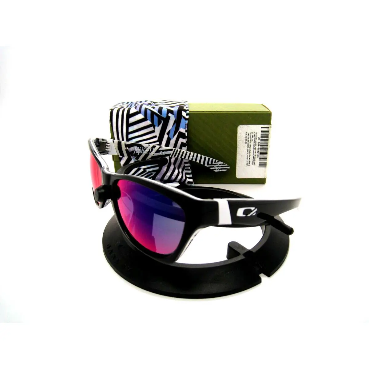 Sunglasses Shaun White Jupiter LX Polished Black +red Iridium Lens 24-144 by Oakley