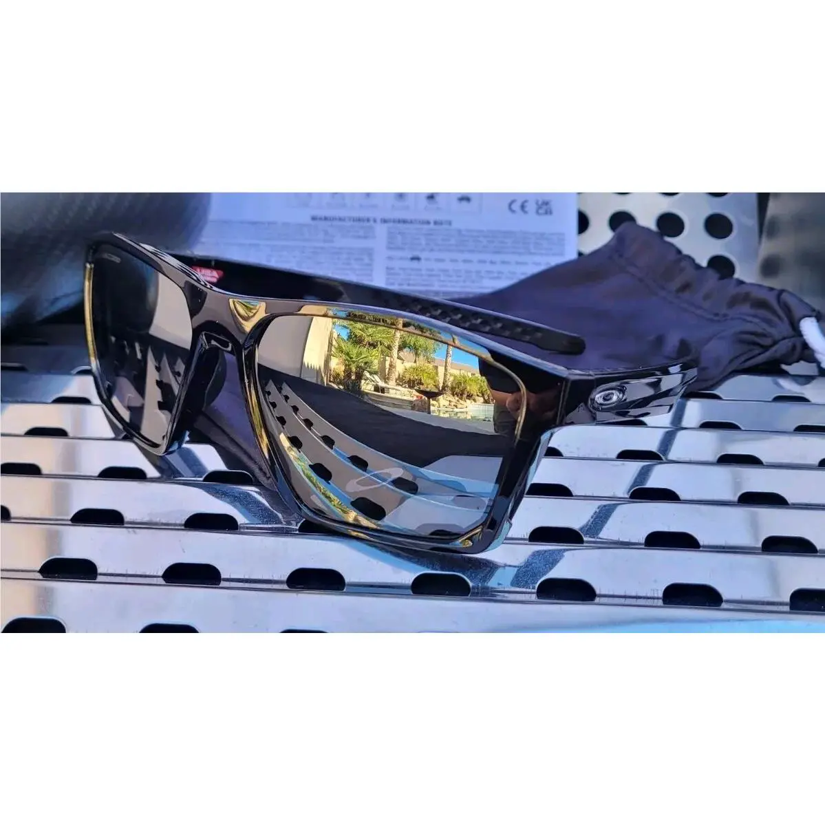 Oakley Targetline 9397-0858 Sunglasses Gloss Black W/black Iridium Polarized - Frame: Black, Lens: Black