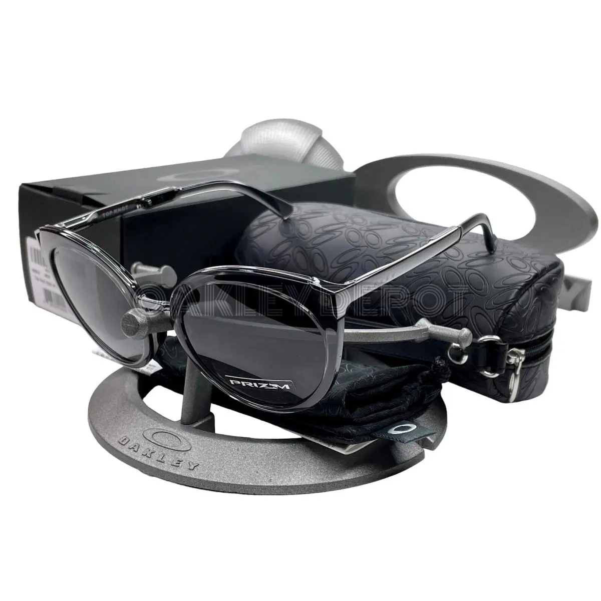 Oakley Top Knot 009434 Onyx/prizm Grey Sunglasses 71 - Frame: ONYX, Lens: GREY