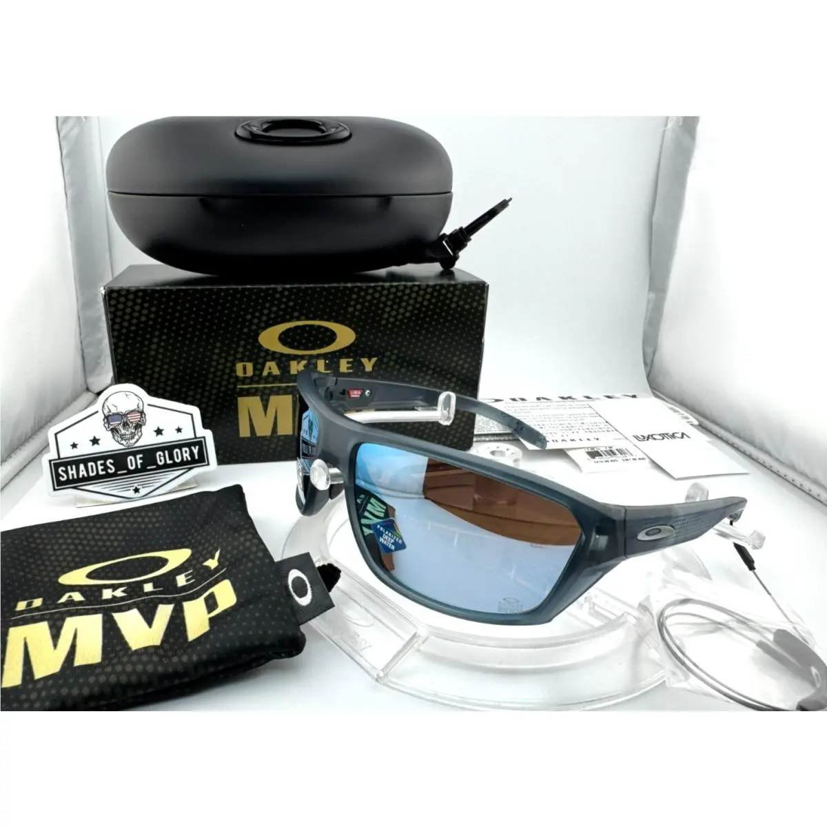 Oakley Split Shot Mvp Black Prizm Deep Water Polarized Sunglasses OO9416-37 Rare