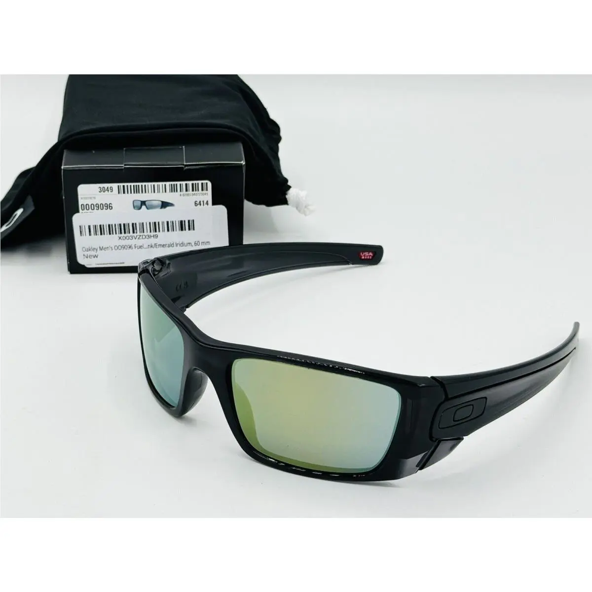 Fuel Cell Sunglasses Black Ink Frame W/ Emerald Iridium Lens Green by Oakley