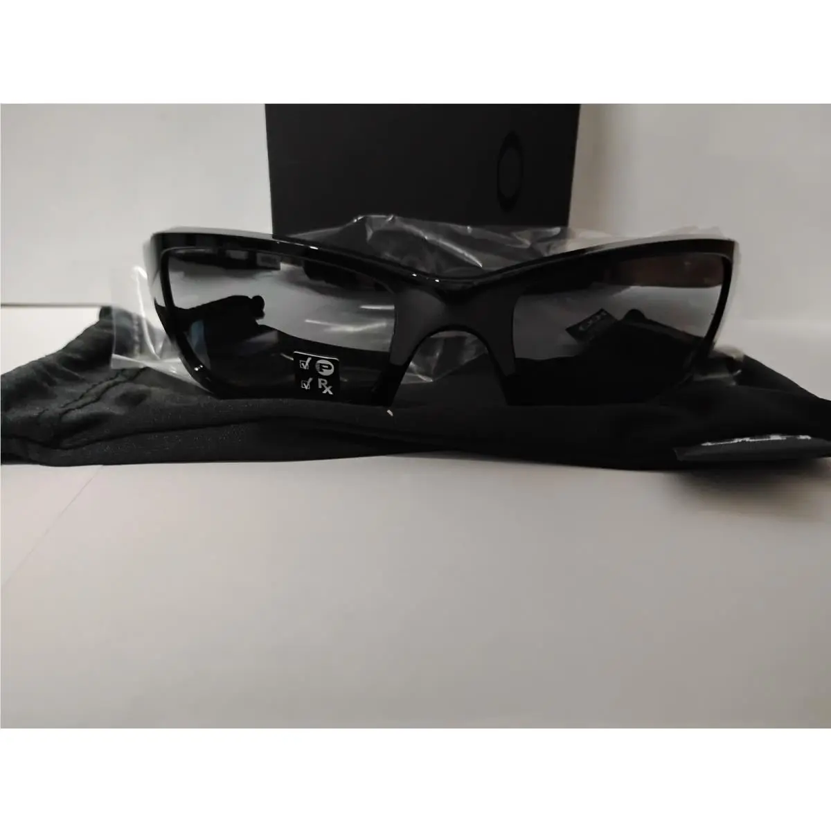 Oakley Fives Squared Sunglasses Polished Black Frame Black Iridium Polarized L