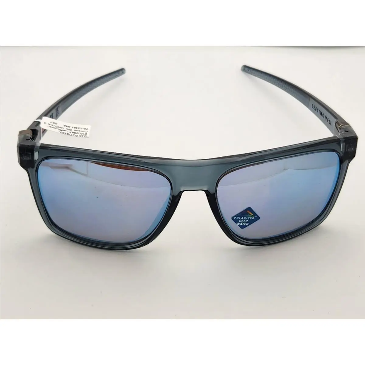 Leffingwell Clear Black w/ Prizm Deep Water Polarized Sunglasses-NEW-9100 by Oakley
