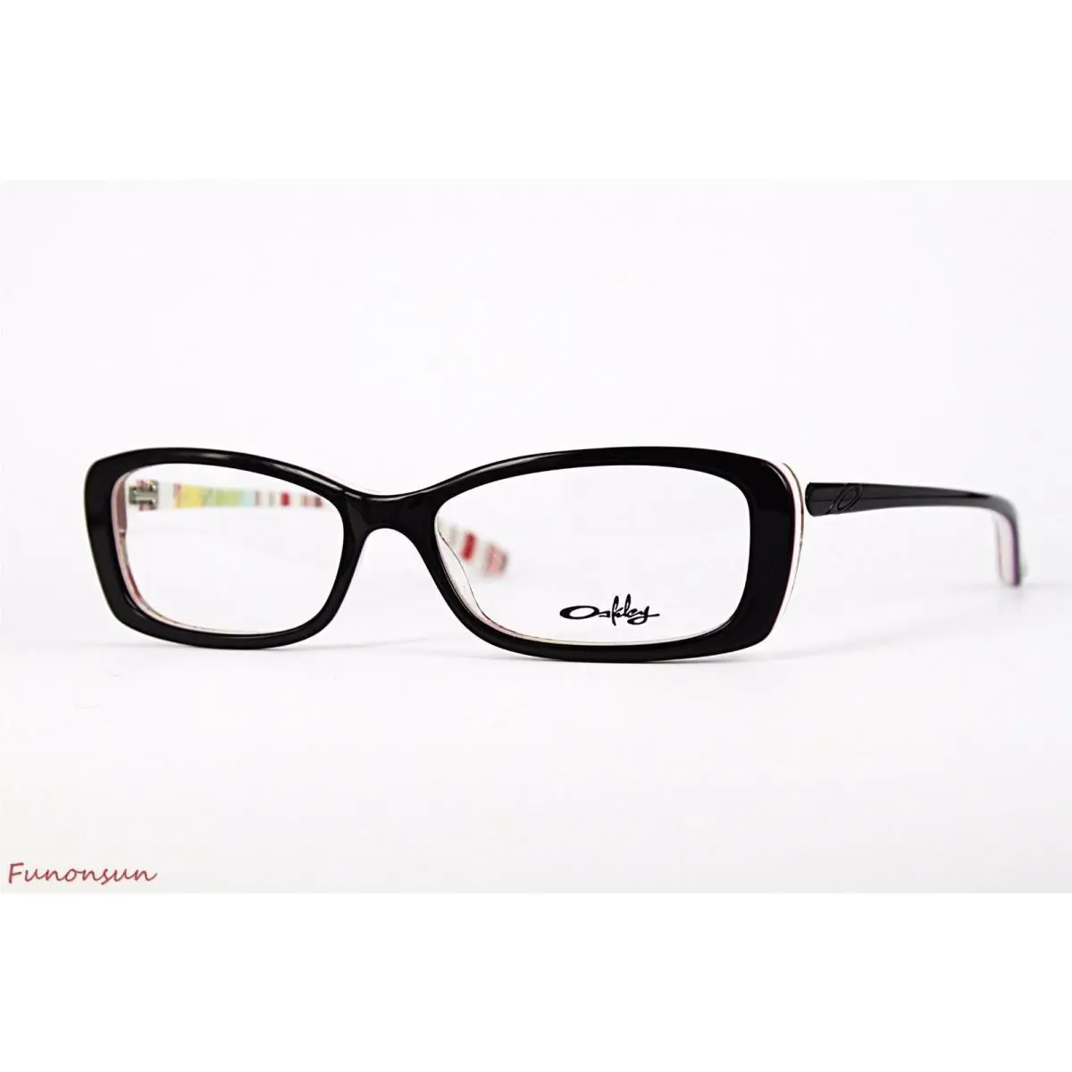 Oakley Women`s Frame Cross Court OX1071 0253 Purple Plaid Eyeglasses 53mm