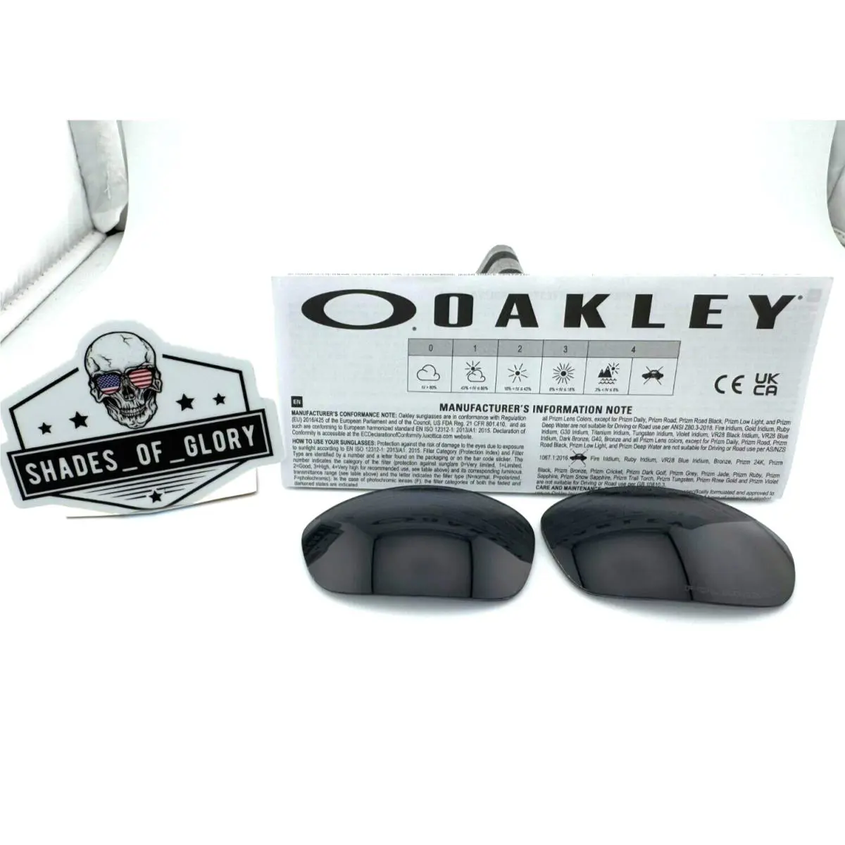 Straight Jacket Grey Polarized Lenses Replacement Sunglasses by Oakley
