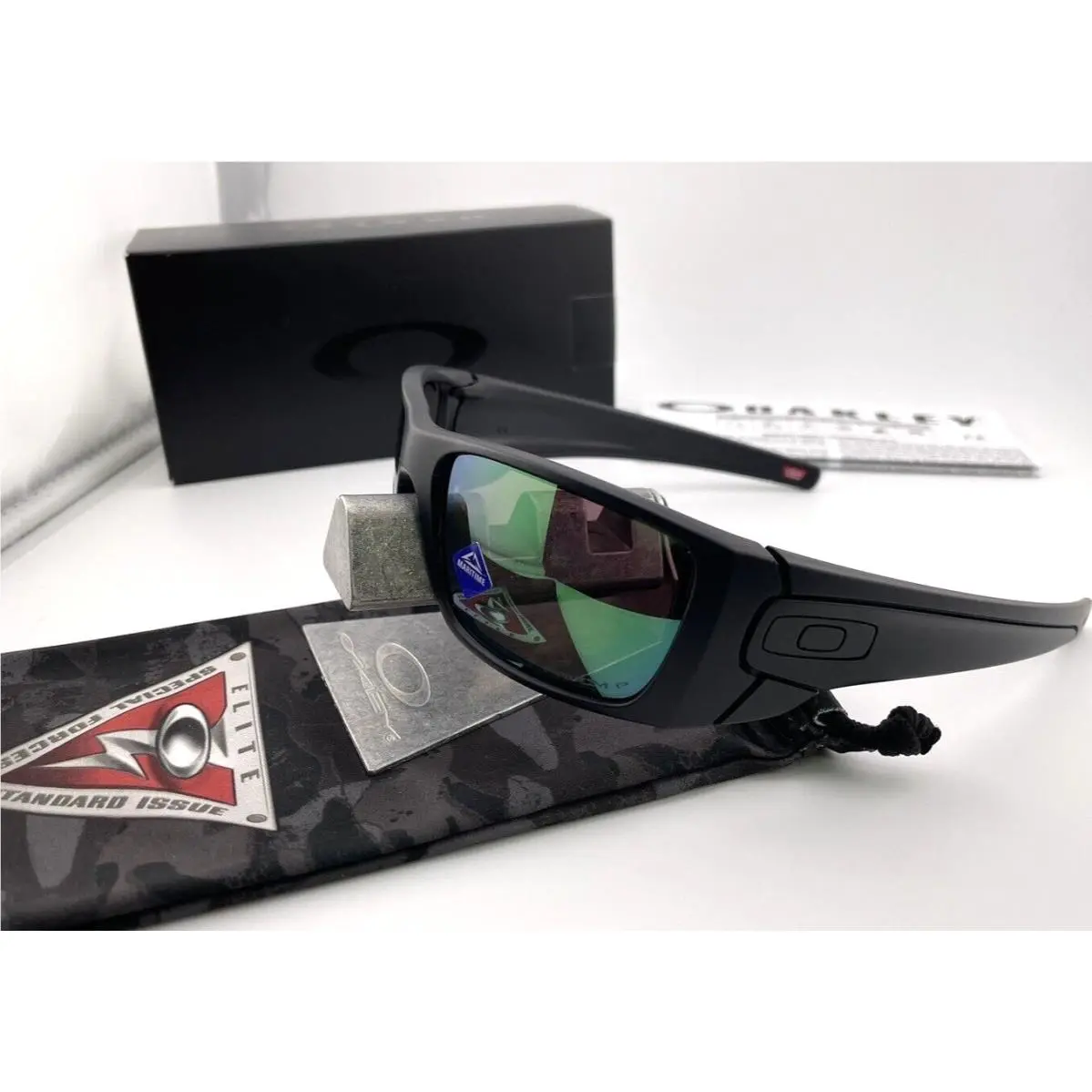 Oakley Fuel Cell SI Matte Black W/ Prizm Maritime Polarized Sunglasses OO9096-J6