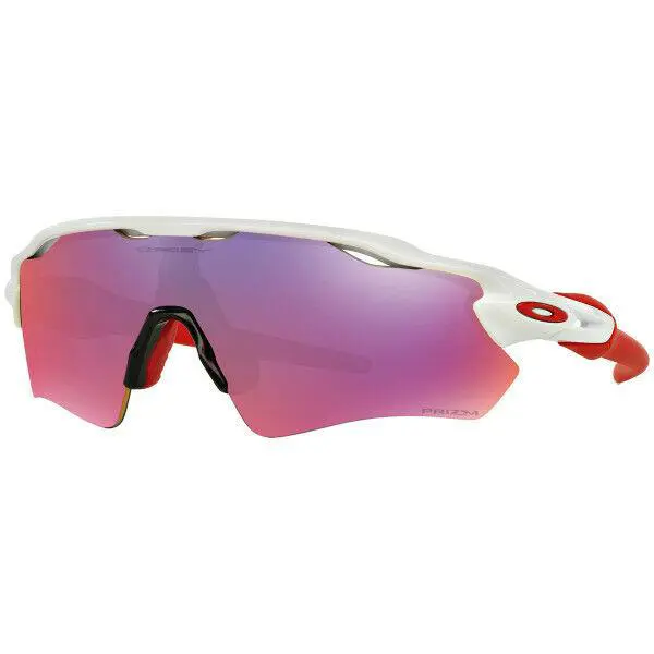 Radar EV Path Prizm Road Polished White Sunglasses OO9208-05 38 by Oakley