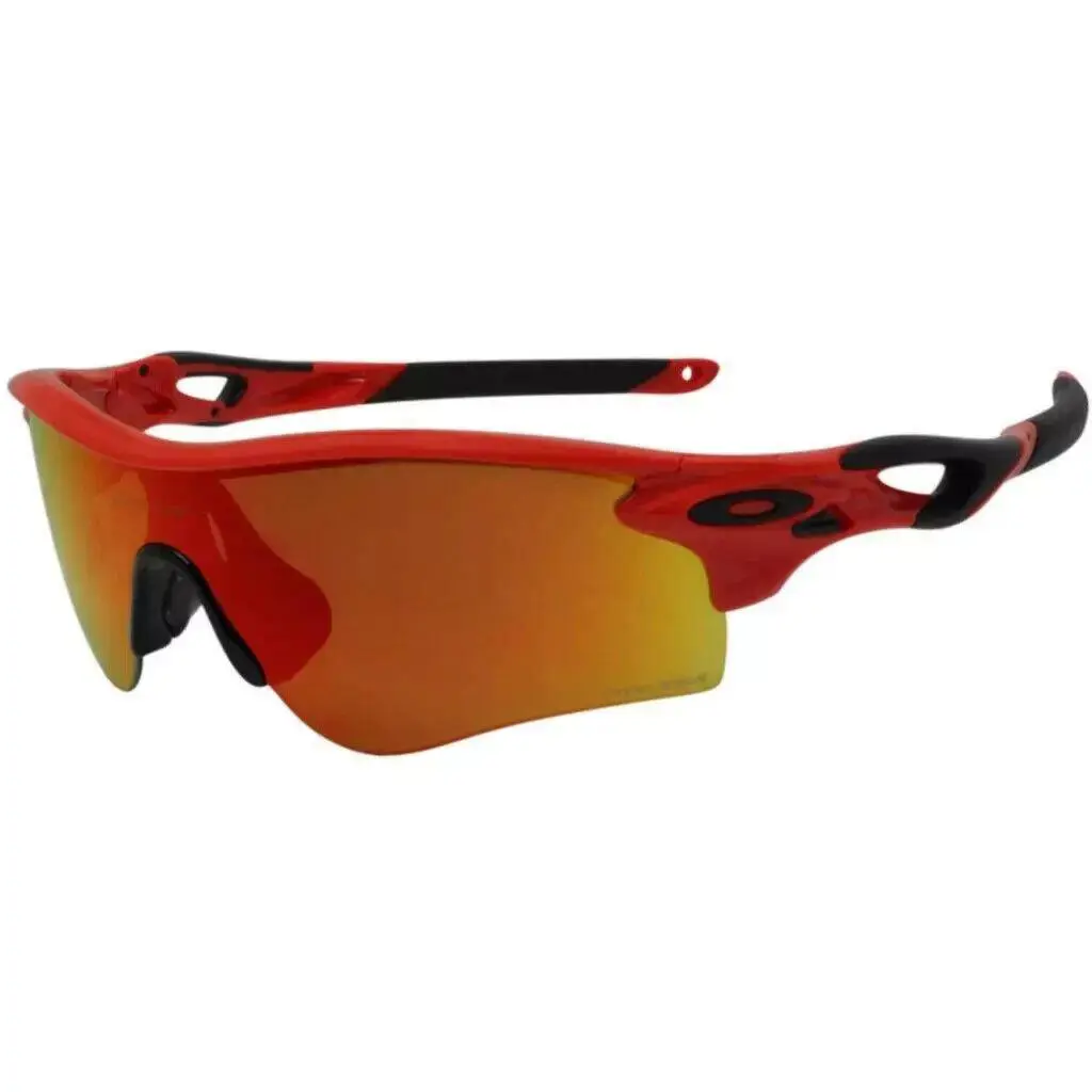 Oakley Sunglass Radarlock Path Infrared Prizm Ruby OO9206-4538 - Frame: Red, Lens: Ruby