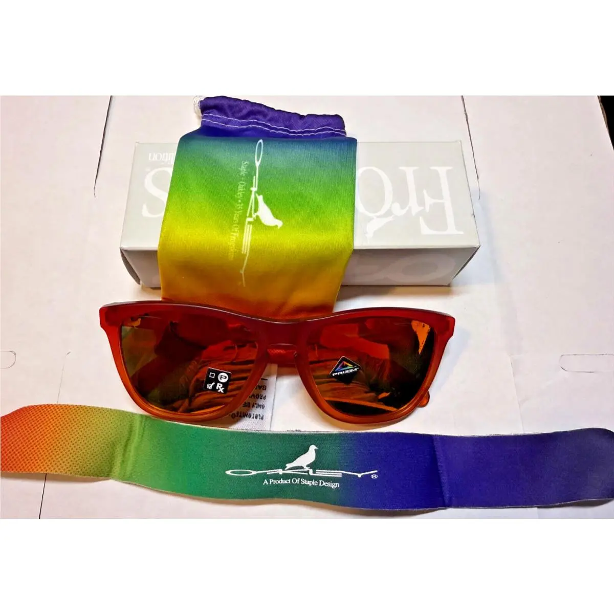Roygbiv Jeff Staple Frogs Red Orange Fade Prizm Ruby 9013-J6 by Oakley