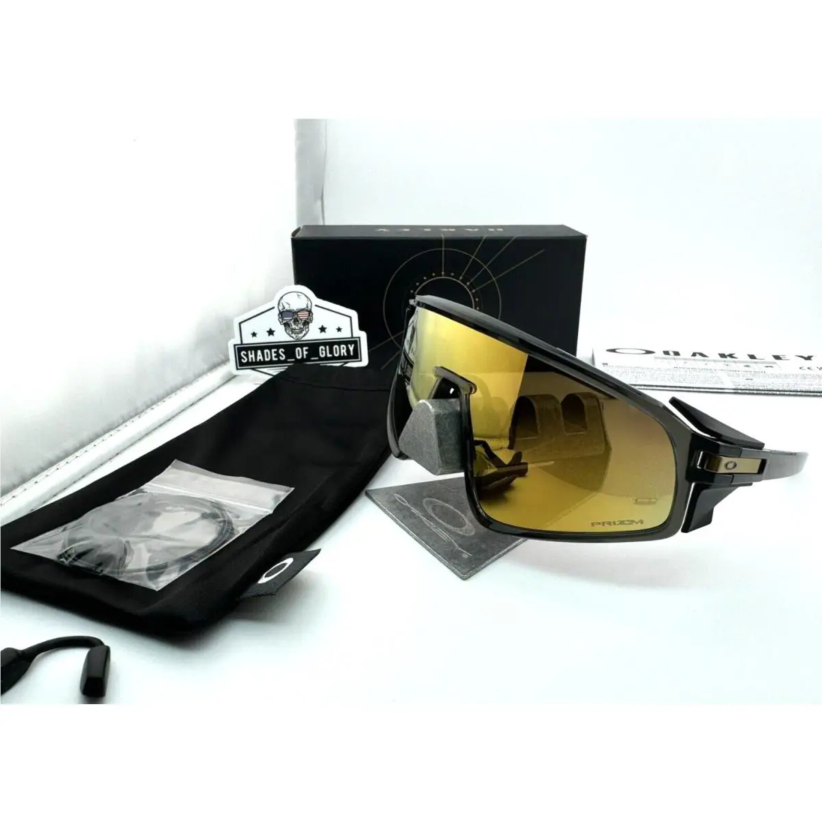 Latch Panel Grey Smoke W/ Prizm 24K Gold Sunglasses OO9404-05 by Oakley