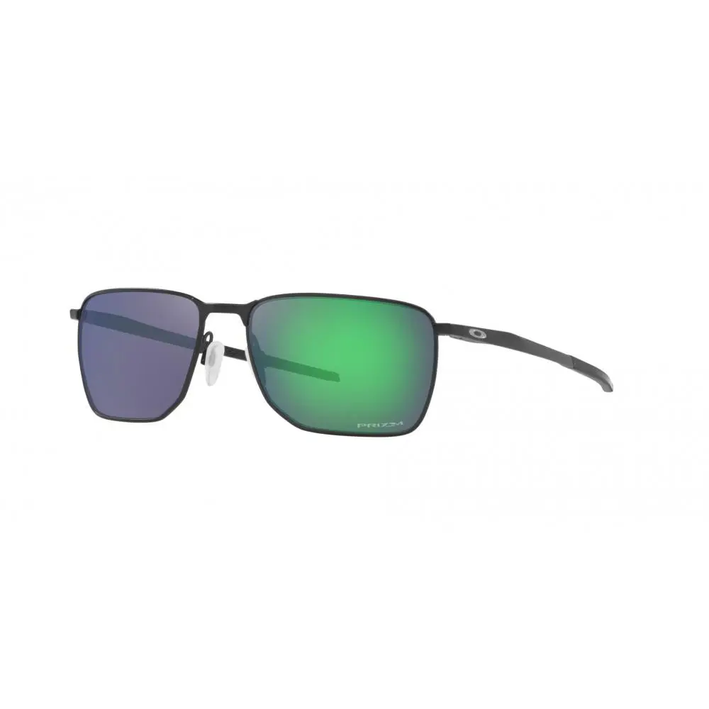 Men`s OO4142 Ejector Rectangular Sunglasses Satin Light Steel/prizm Jade by Oakley