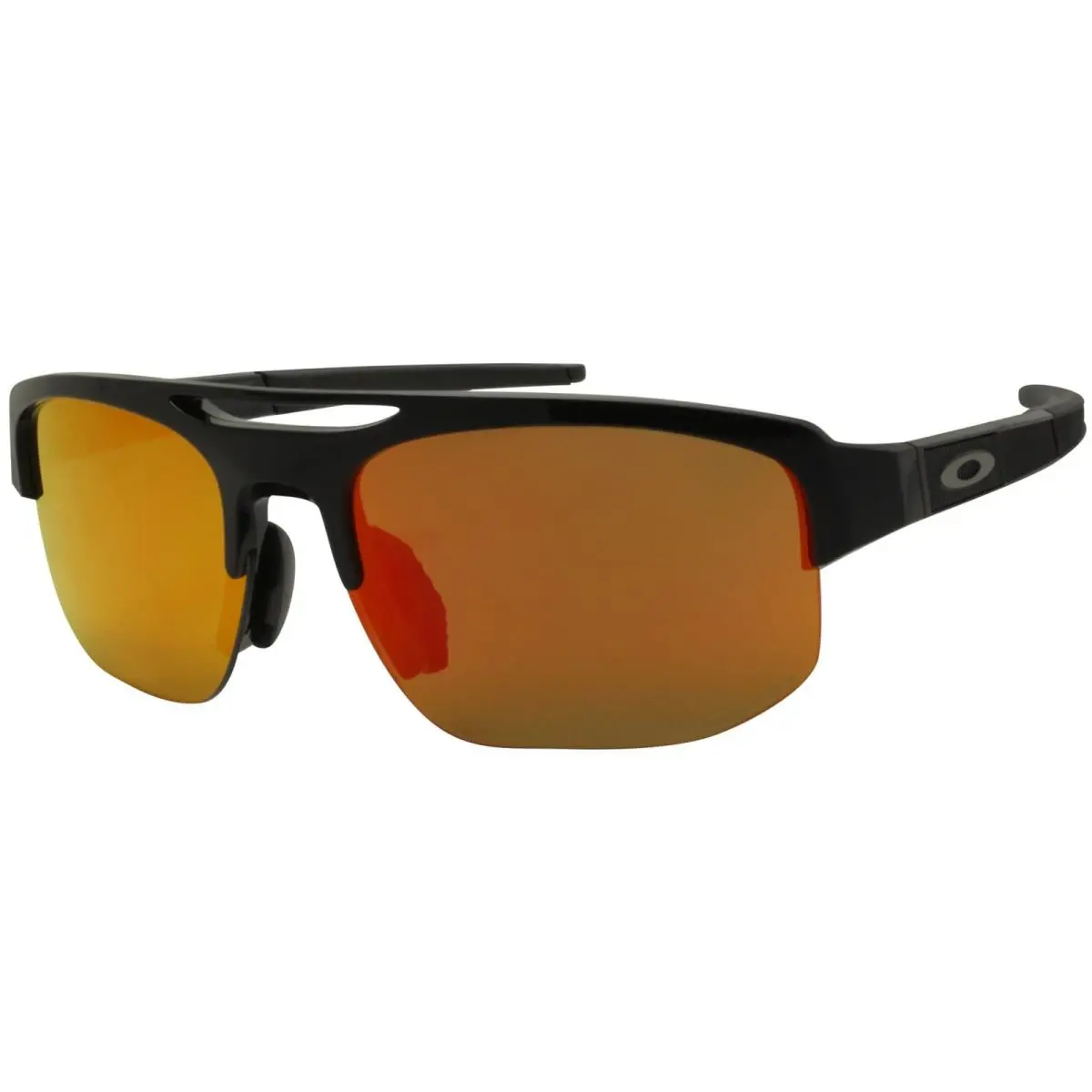 Oakley Men`s Mercenary Prizm Polished Black/prizm Ruby One Size Sunglasses - Polished Black/Prizm Ruby, Frame: Black, Lens: Orange
