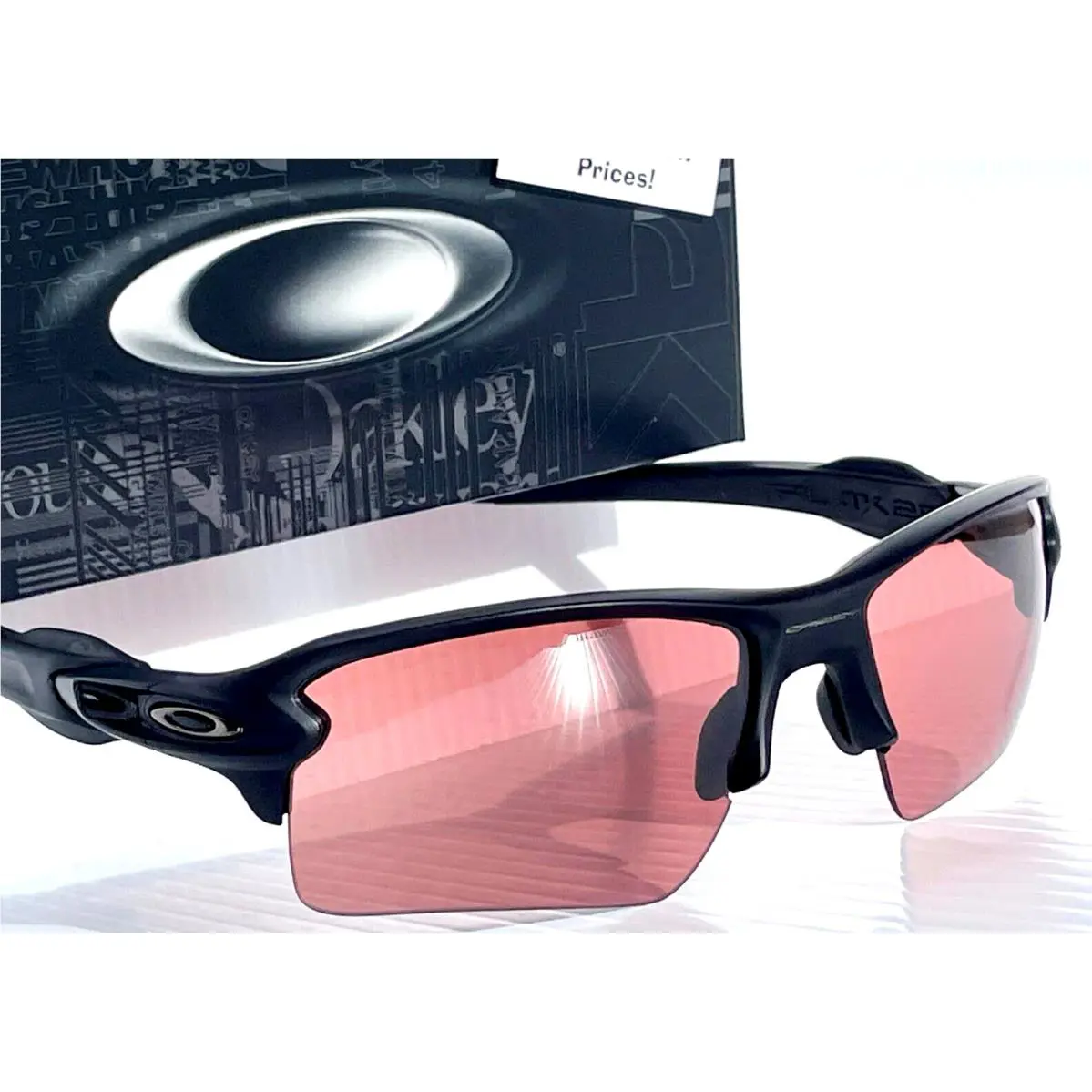 Flak 2.0 XL Matte Black Prizm Dark Golf Lens Sunglass 9188-90 by Oakley