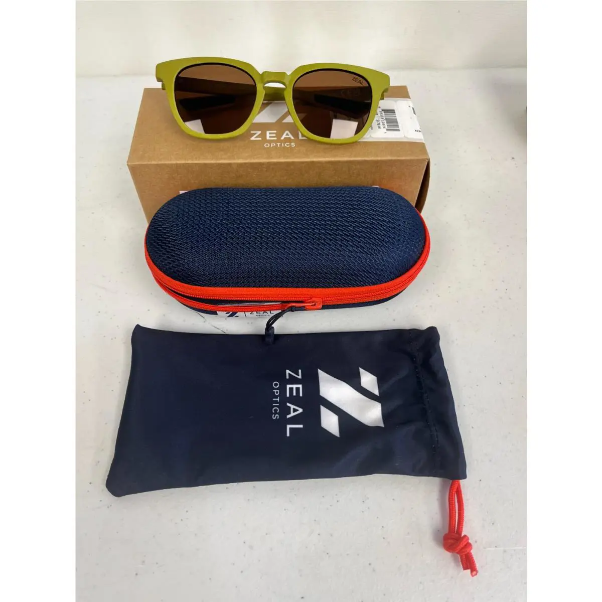 Sunglasses Unisex Color Choice Polarized Lichen Green #12026 - Copper Lens by Zeal Optics