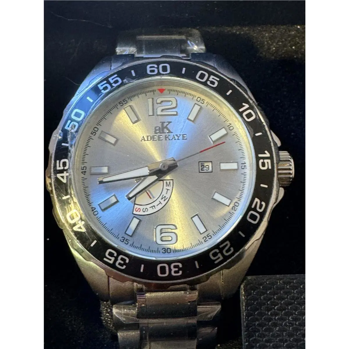 Steel Men s Watch AK6265-M 5ATM Needs Battery Replacement by Adee Kaye