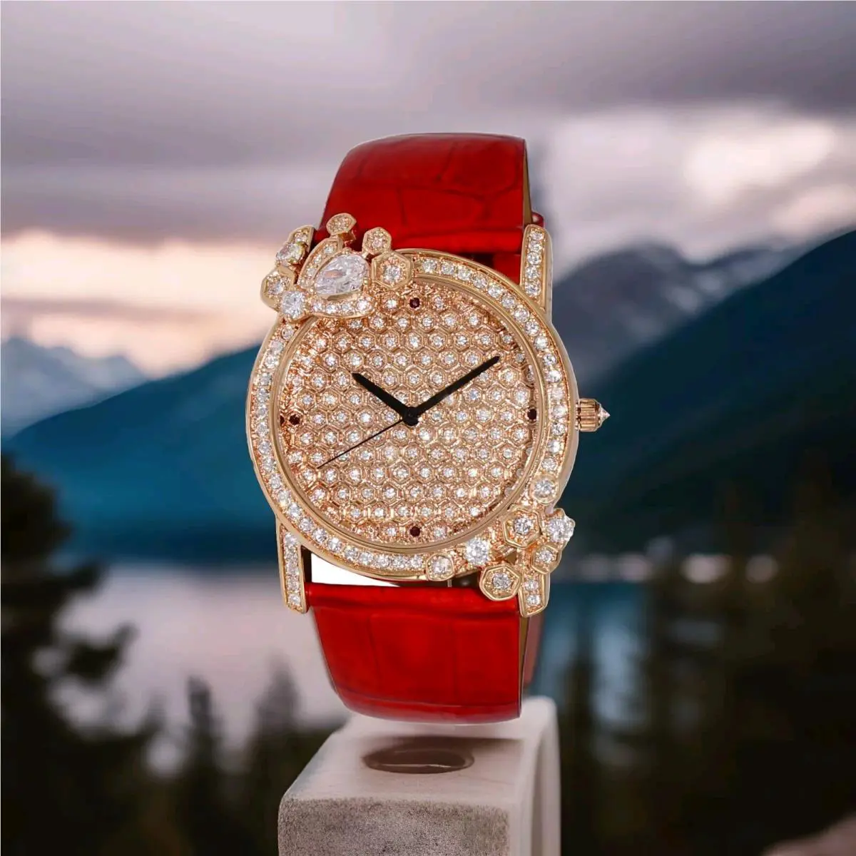 Rose Tone Austrian Crystal by Adee Kaye