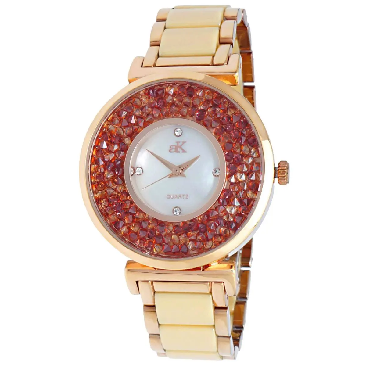 Adee Kaye Women`s Pisa Mother of Pearl Dial Watch - AK8664