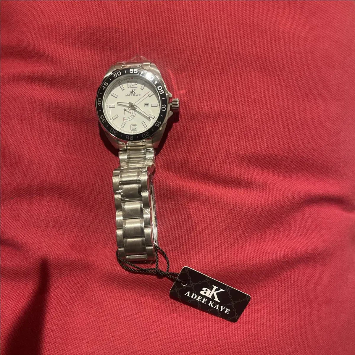 RETRO-J7 Steel Men s Watch AK6263 White Dial by Adee Kaye