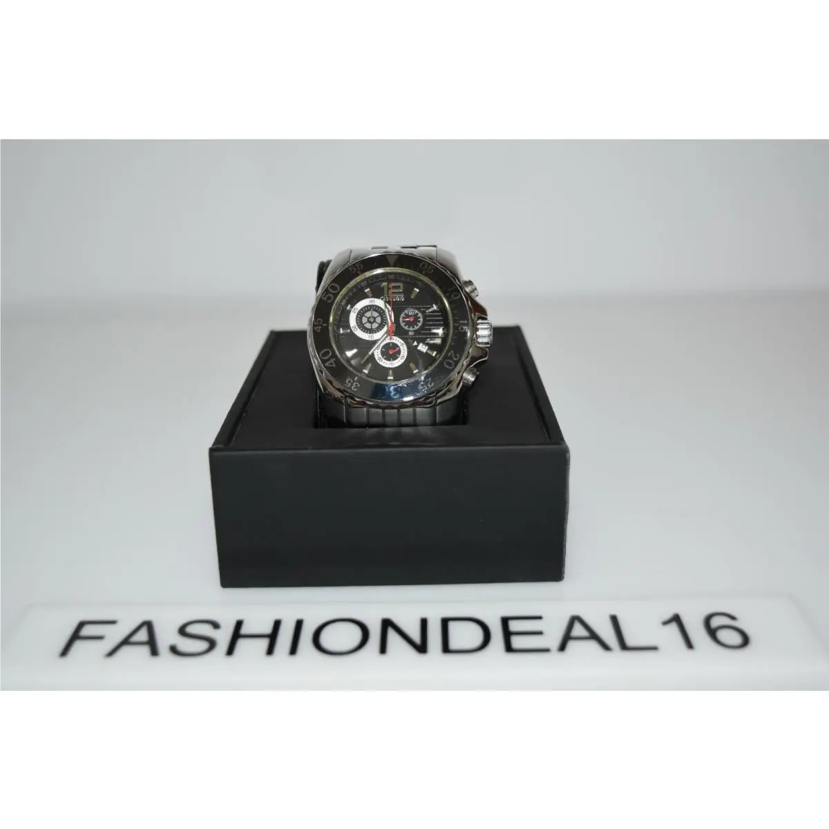 Oniss IP Black SS Ceramic Chronograph ON4220-MBLK Watch by Adee Kaye