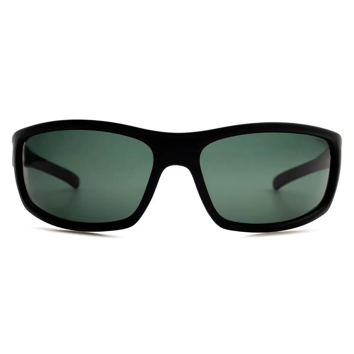 Polaroid P8411 Eyeglasses Men Black Rubber Rectangle 63mm
