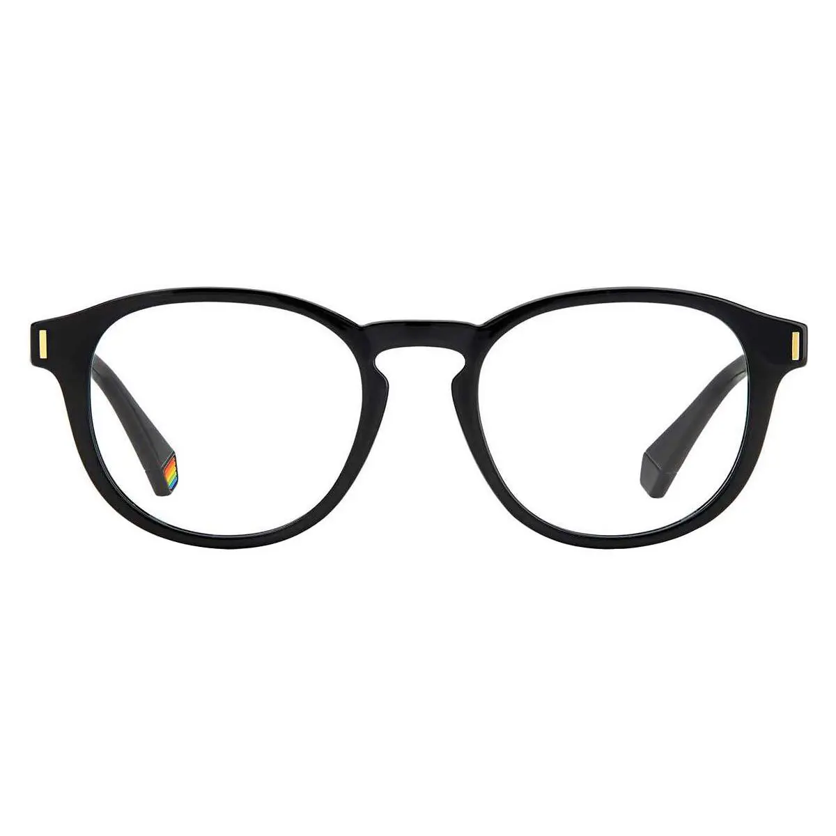 Polaroid D452 Eyeglasses Unisex Black Oval 50mm