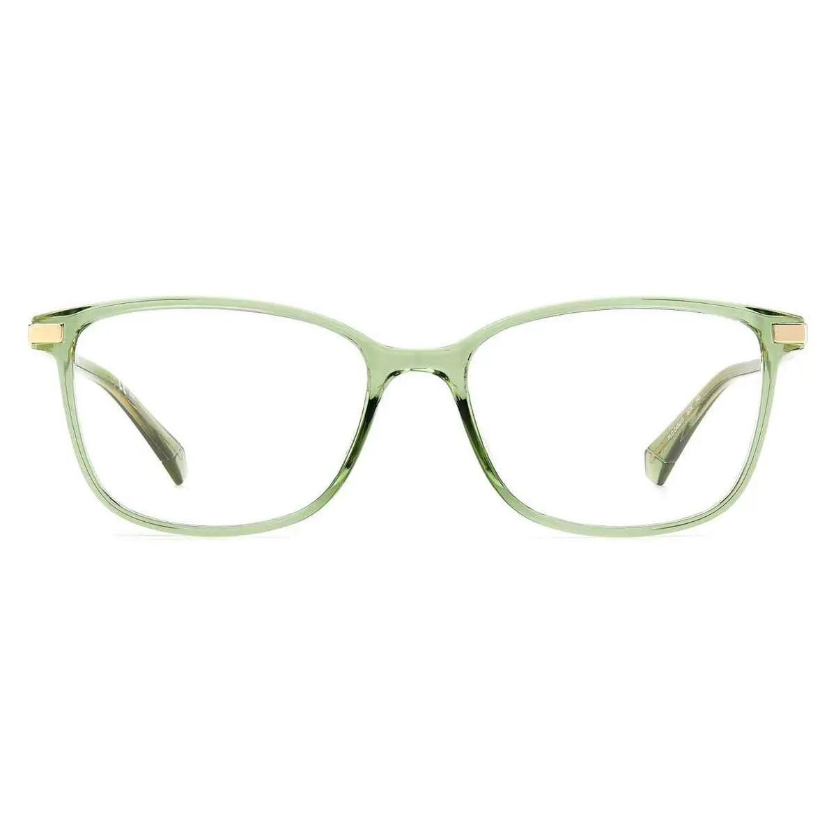 D460/G Eyeglasses Unisex Crystal Green Rectangle 53 by Polaroid