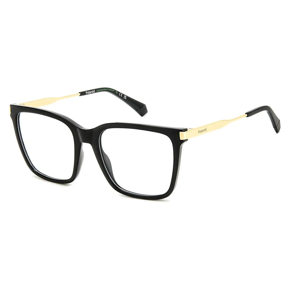 Polaroid Pld D528 Eyeglasses Unisex Black 53mm