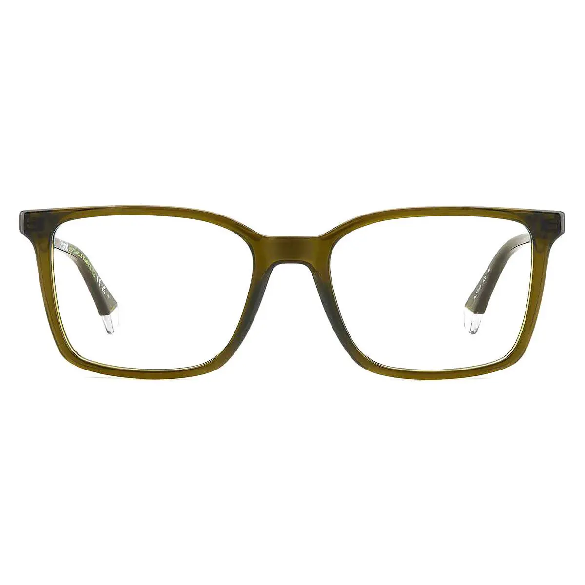 Polaroid Pld Eyeglasses Men Olive 53mm - Frame: Olive, Lens: Demo