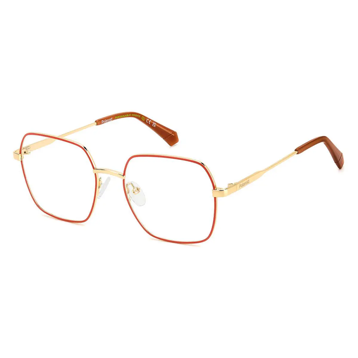 Polaroid Pld D530 Eyeglasses Women Gold Orange 54mm - Frame: Gold Orange, Lens: Demo