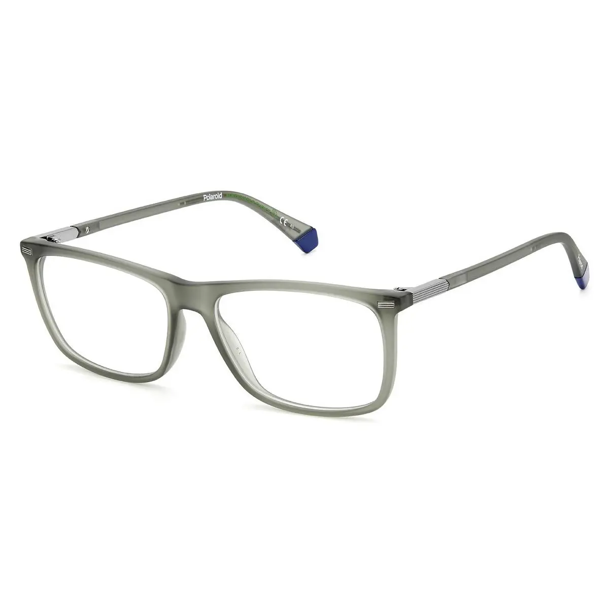 Polaroid D 430 Eyeglasses Men Matte Green Rectangle 56mm