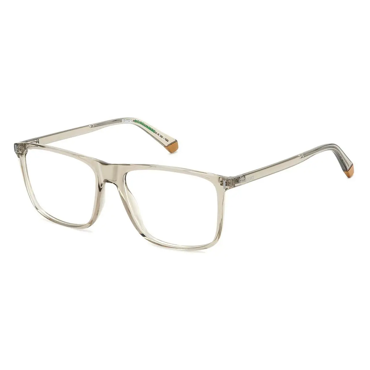 Polaroid Pld D536 Eyeglasses Male Beige 56mm - Frame: Beige, Lens: Demo
