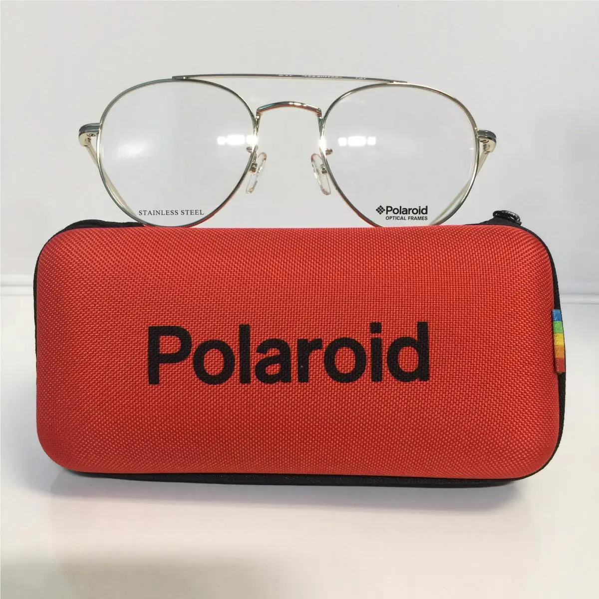 Polaroid D383/G J5G Gold Round Metal Unisex Eyeglasses 51mm