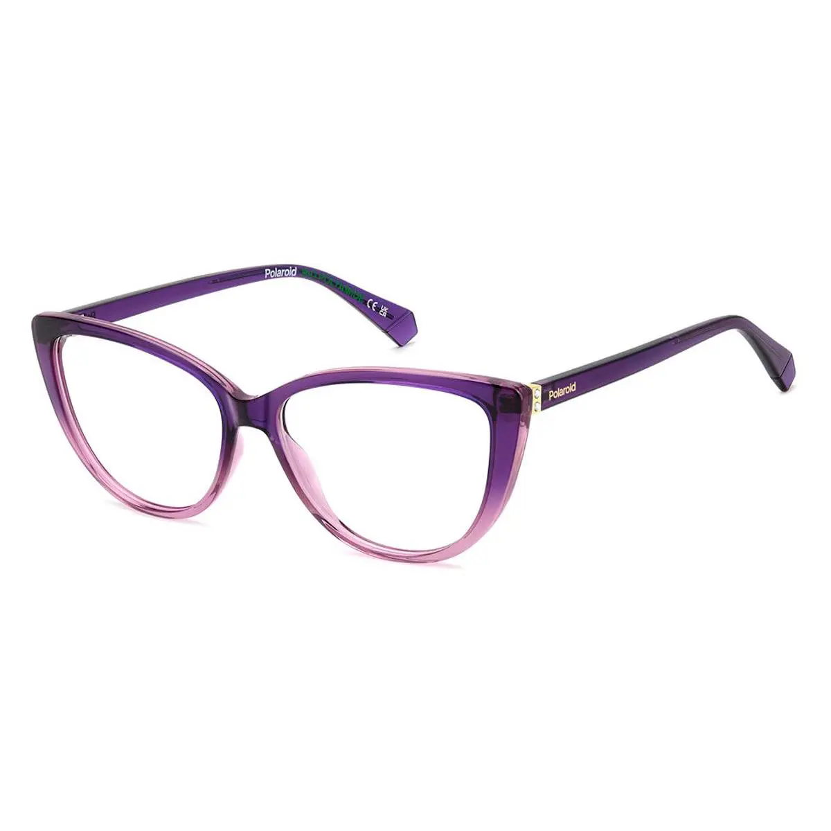 Polaroid Pld D543 Eyeglasses Female Violet 56mm - Frame: Violet, Lens: Demo
