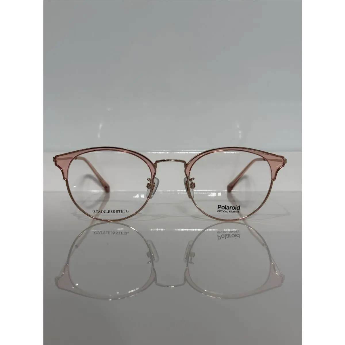 Polaroid D404/G 35J Pink Round Metal Woman’s Eyeglasses 51mm
