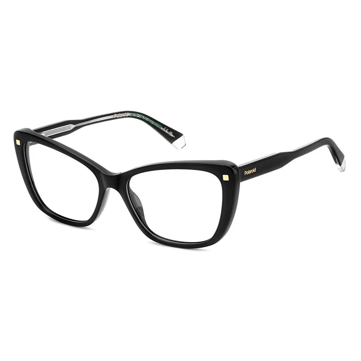 Polaroid Pld D542 Eyeglasses Female Black 56mm - Frame: Black, Lens: Demo