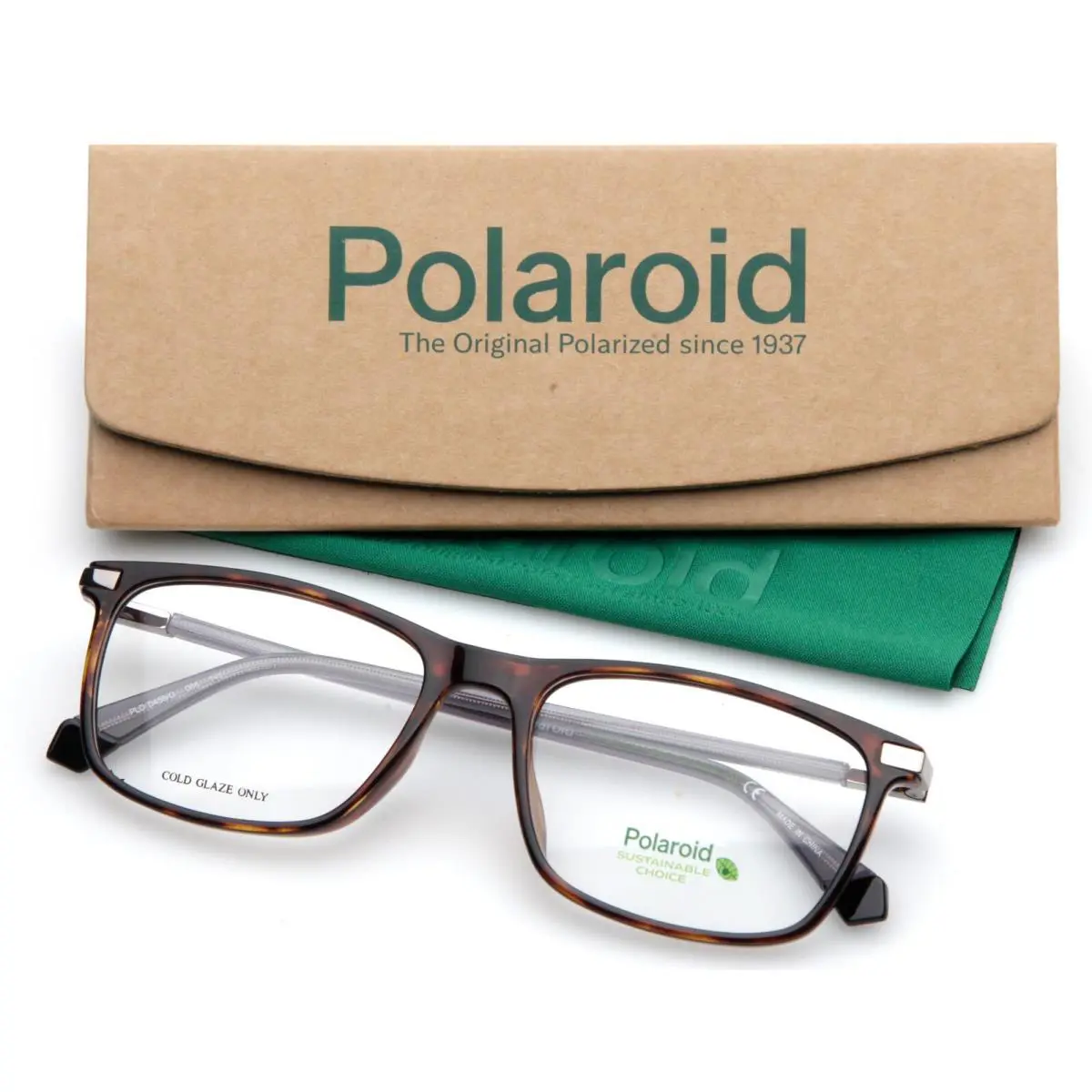 Polaroid Pld D458/G 086 Tortoise Eyeglasses Frame 54-17-145mm B38mm