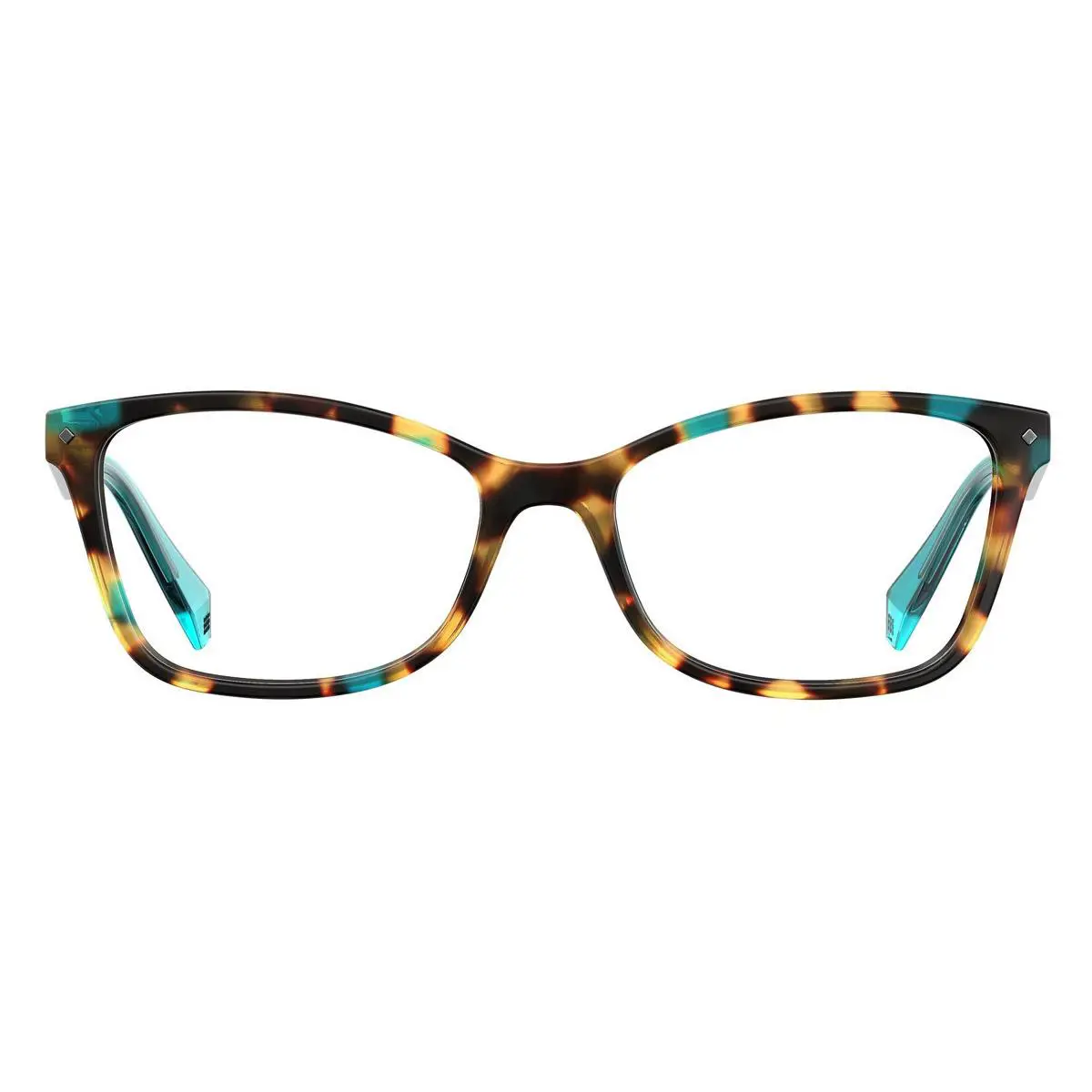 Polaroid D 320 Eyeglasses Women 0IPR Havana Blue Cat Eye 53mm