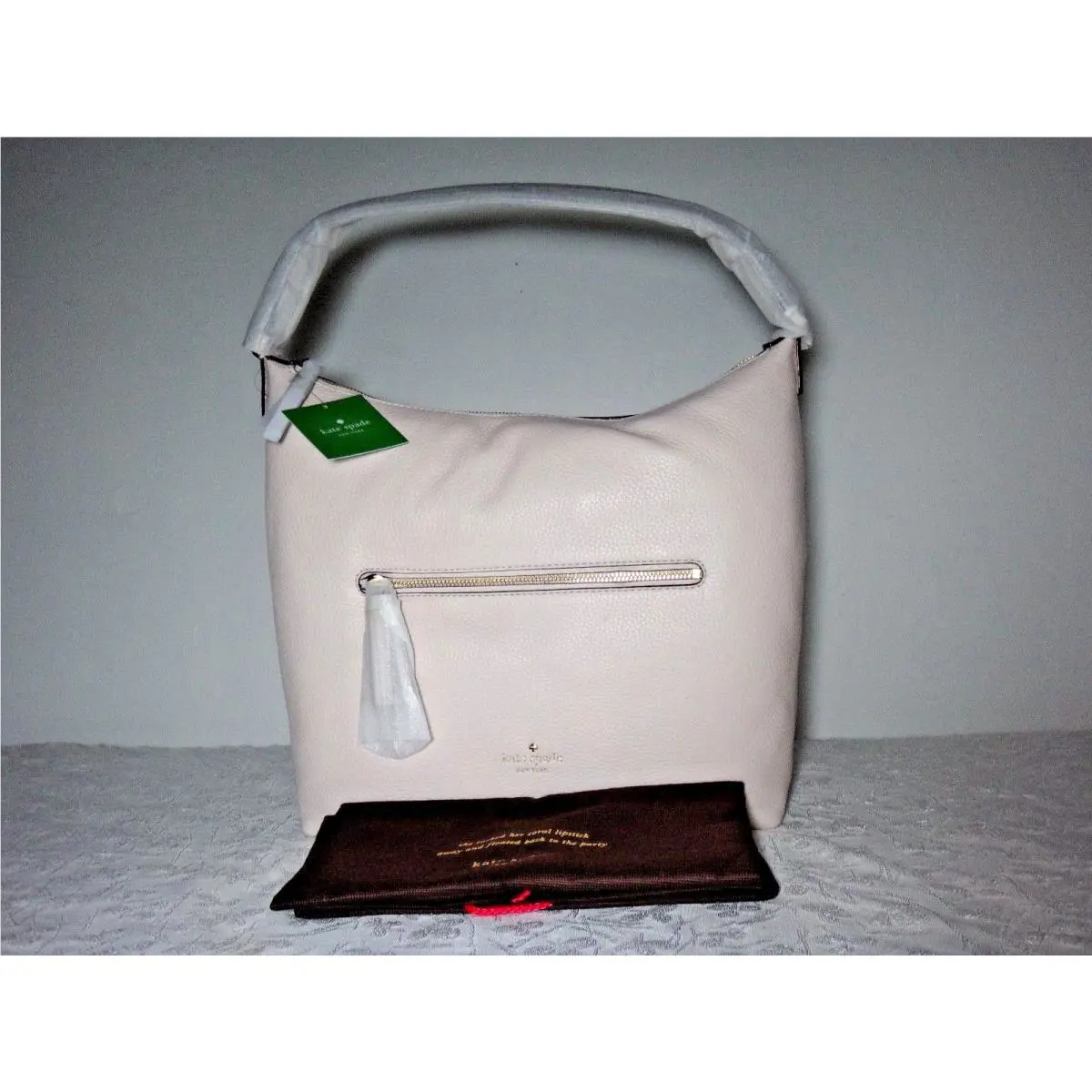 Kate Spade Spencer Court - Caren Leather Hobo Dusty Peony / Pebble