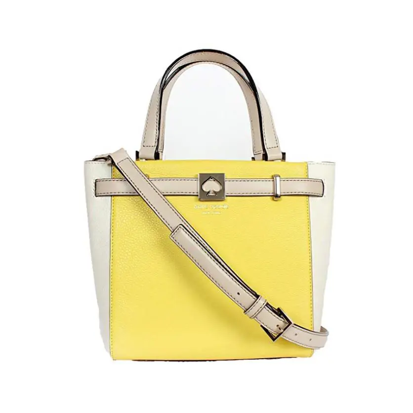 Leo Houston Street Two Tone Handbag Multi Color YELLOW by Kate Spade