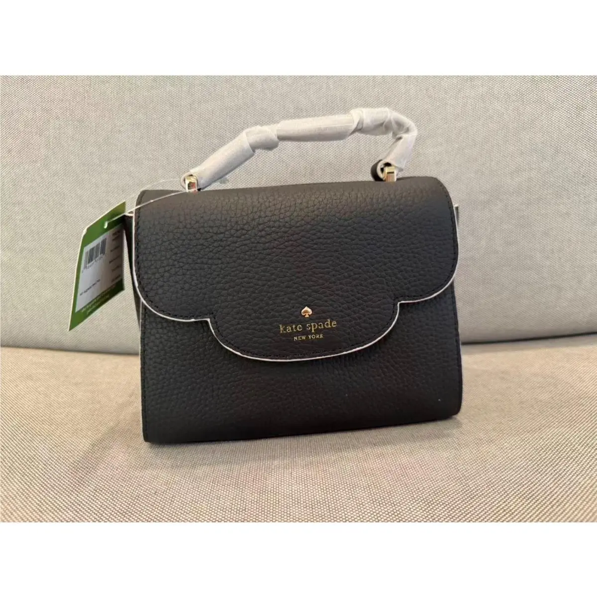 Leewood Place Mini Makayla Pink Black Leather Purse Black by Kate Spade