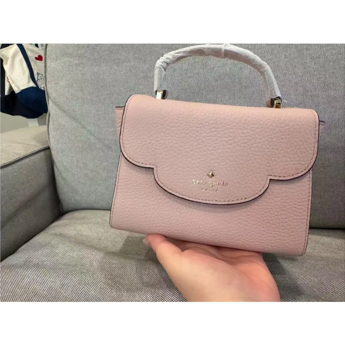 Leewood Place Mini Makayla Pink Black Leather Purse by Kate Spade
