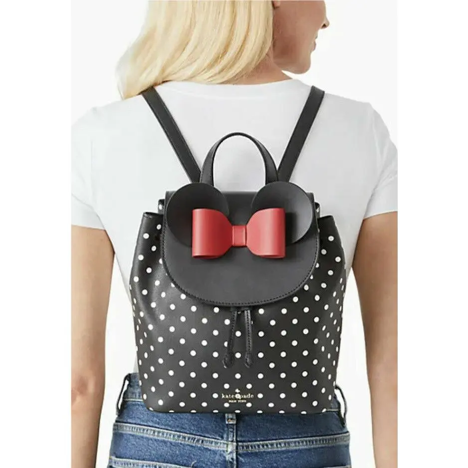 Kate Spade New York x Disney Minnie Mouse Backpack - Retail Polka Dot Bow