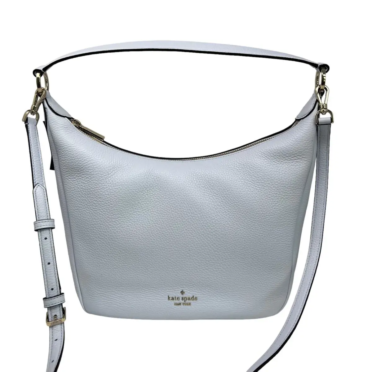 Kate Spade Leila Shoulder Bag Taro Milk Pebbled Leather KB694