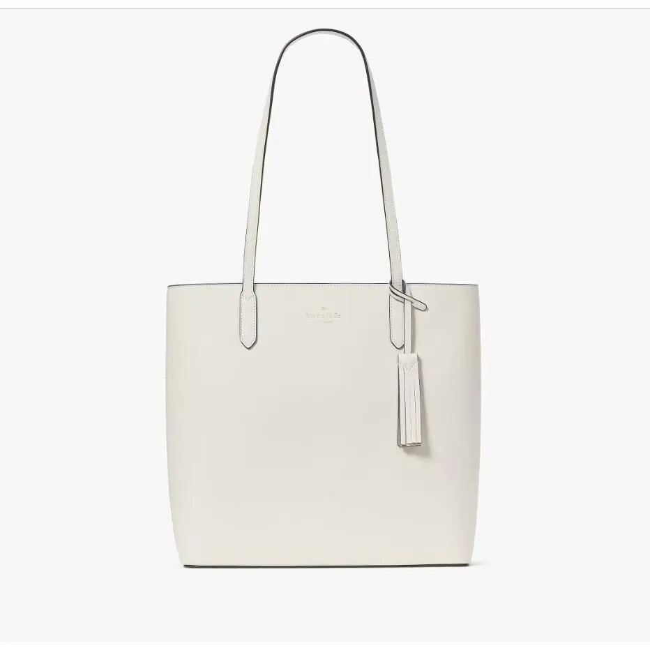 Kate Spade Jana Smooth Off White Leather Large Tote Bag Meringue K8150