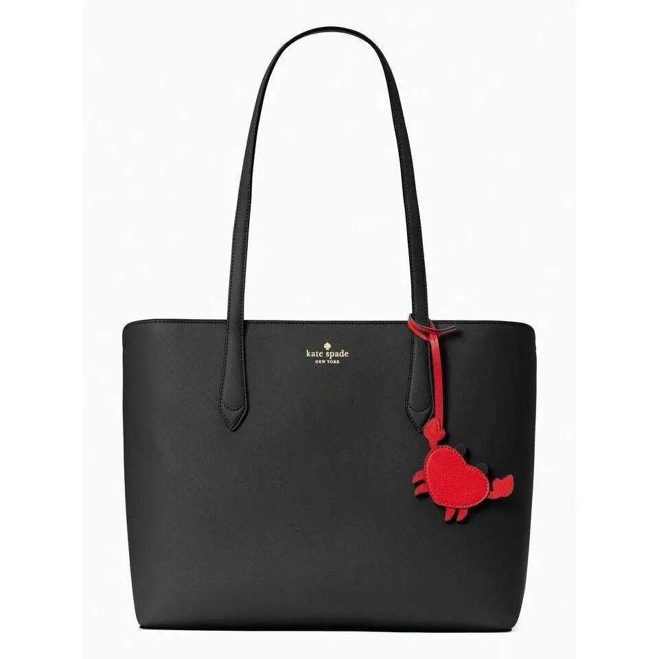 Marlee Black Saffiano KB505 Purse Red Crab Bag Charm by Kate Spade