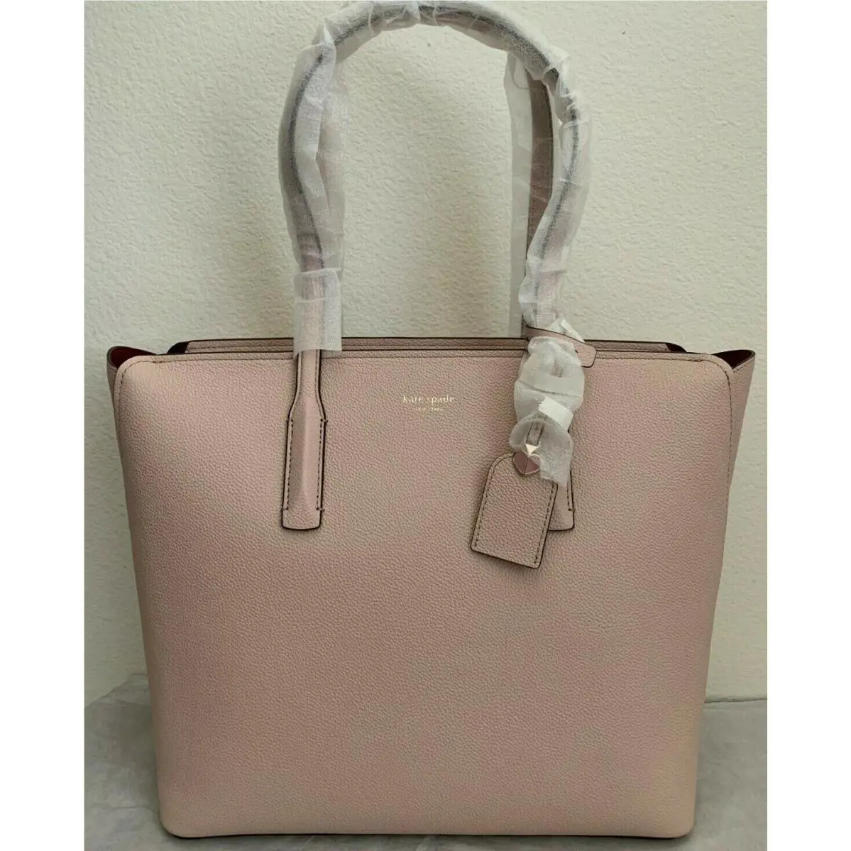 Kate Spade Margaux Large Tote Leather Bag Pale Vellum PXRUA226