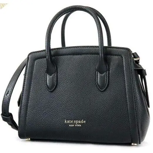Kate Spade Knott Mini Satchel Black Pebbled Leather PXR00438 Retail